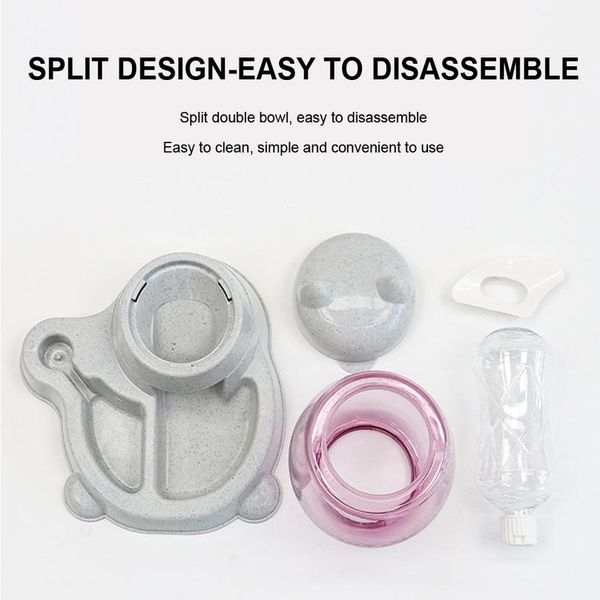 

2.2l pet dog cat matic feeder dog cat drinking bowl food water dispenser large capacity cats feeding container bbyfiy