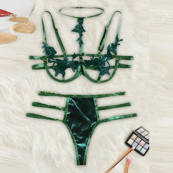 

fashionable women's underwear erotic lace underwear panties and panties see-through bra ensemble, Black;white