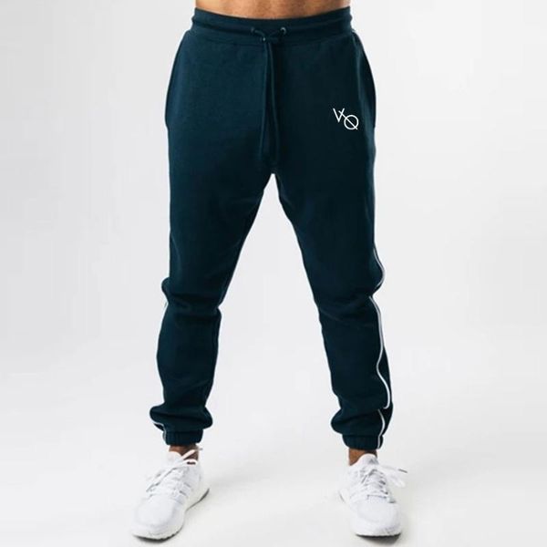 

men's pants novo outono/inverno calÃ§as esportivas dos homens ginÃ¡sio correndo de fitness jogging algodÃ£o casuais mar, Black