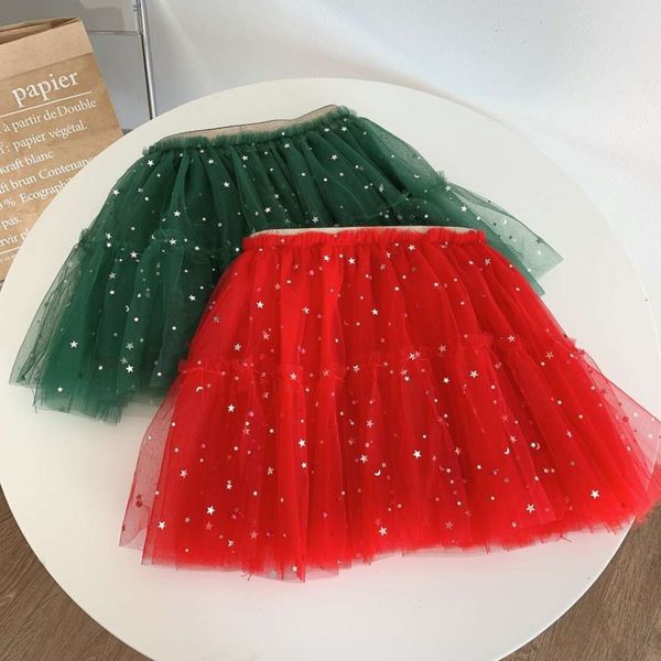 

and winter 2020 new korean children's christmas autumn mh basic little girl star princs skirt, Blue