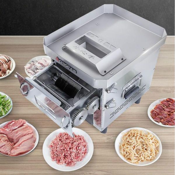 

meat grinders 850w drawer slicer commercial grinder wire cutter dicing machine toolless replacement blade fully automatic stainless steel