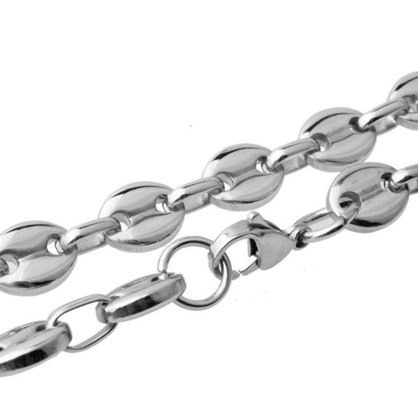 

fate love 7mm/9mm/11mm silver gold color link stainless steel necklace mens chain boys wholesale dropship
