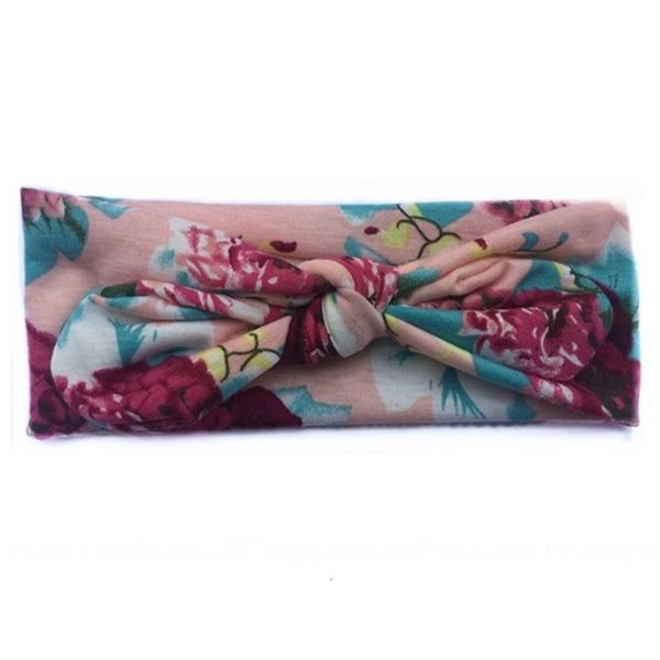 

bohemian baby printed knotted rabbit ear head simple tu er band fashion hair accessories