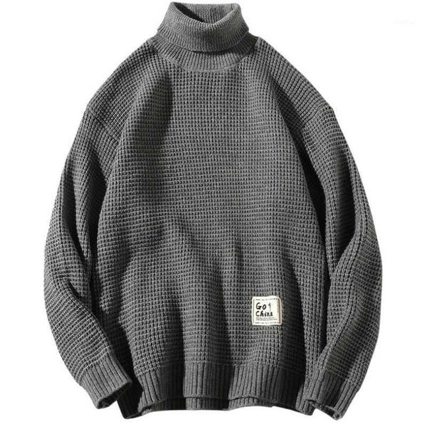 

men's winter high-neck warm sweater fashion loose bottoming shirt handsome young student casual shirt1, White;black