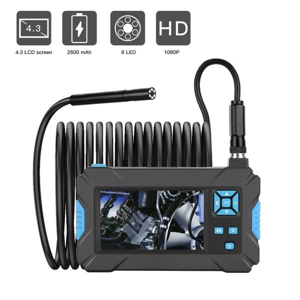 

2m 5m 10m p30 ip67 waterproof hard cable 4.3 inch lcd endoscope borescopes industrial endoscope 1920*1080 70 borescope