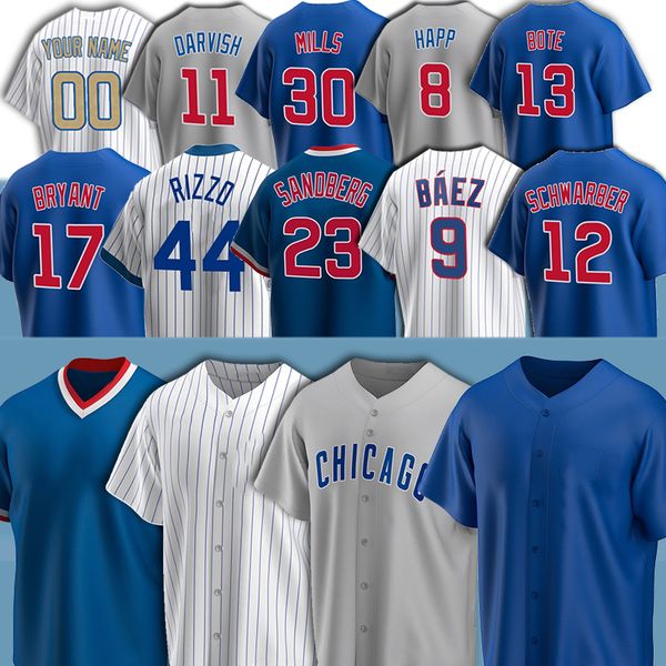 

custom 9 javier baez anthony rizzo 12 kyle schwarber 9 javier baez ryne sandberg jason heyward baseball jerseys kyle schwarber nico hoerne, Blue;black