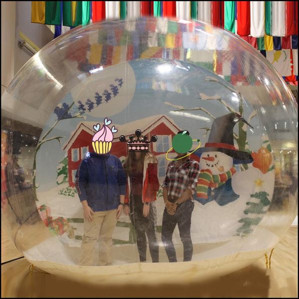 

inflatable snow globe for christmas decorations,bubble p booth dome tent decorations,inflatable human size christmas snow globe