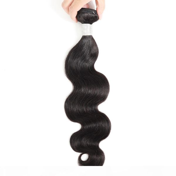 

body wave brazilian hair weave bundles human hair bundles remy hair extensions 8-28inch natural color, Black