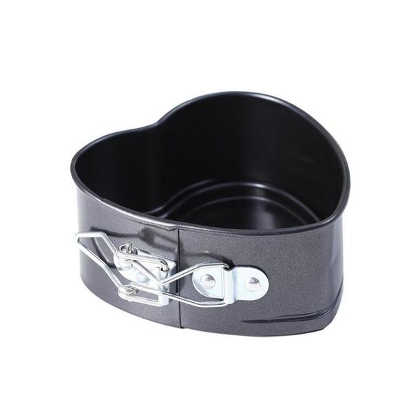 

non-stick 4 inch heart shape baking pan removable bottom high temperature resistance metal cake mold baking tools kitchen accessories oxxjv