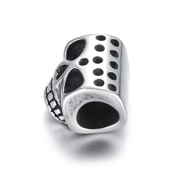 

бусины из нержавеющей стали бусина для черепа большое отверстие 6 мм слайд шарм кулон diy мужчины браслет изготовления изделия ручной работы, Bronze;silver