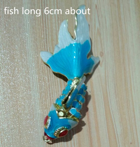 

5pcs 6cm enamel goldfish charms jewelry making diy necklace bracelet earrings keychain accessories vivid sway fish jewellery pendant, Bronze;silver