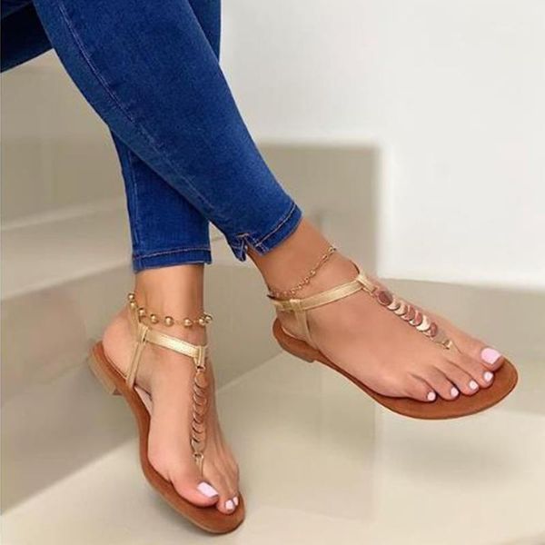 

women roman sandals 2020 woman buckle flip flops summer women's casual flat ladiess female footwear fashion beach shoe plus size1, Black