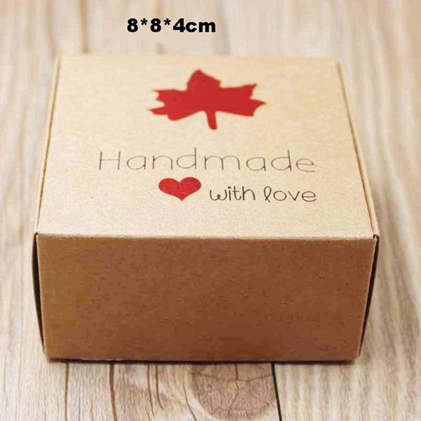 

10 pc kraft brown box gift packaging with pattern bridesmaid gift box sugar case 10 pc wmtzek