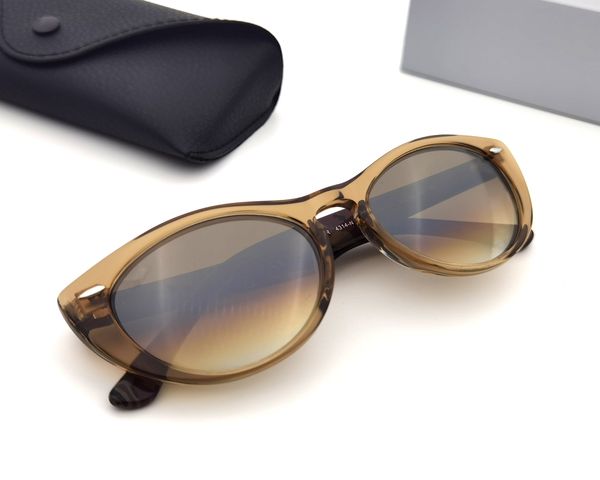 

retro cat women travel rivets nina sol gradient classic uv400 men oculos glasses sun vintage lens feminino driving eye gafas de sunglas vdqm, Slivery;brown