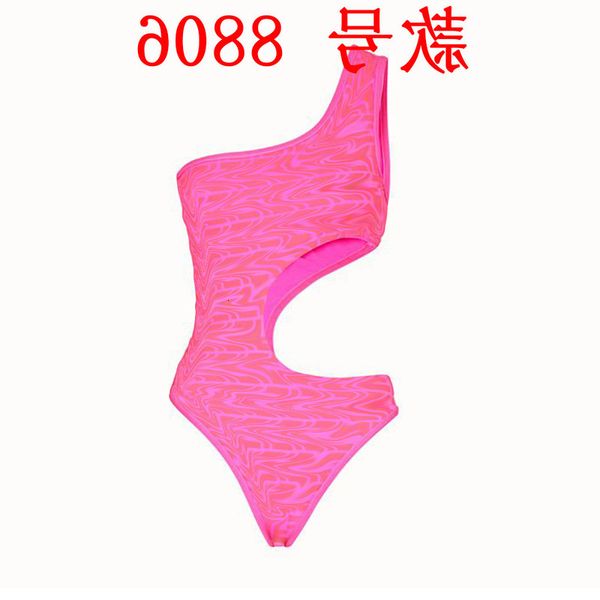 

2020 hollow out nightclub women's one piece letter swimsuit new bikini