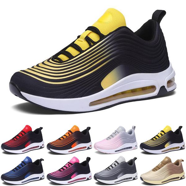 

men running shoes athletic black white outdoor cushion breathable mens trainers sports sneakers runners size 40-44 color12, White;red