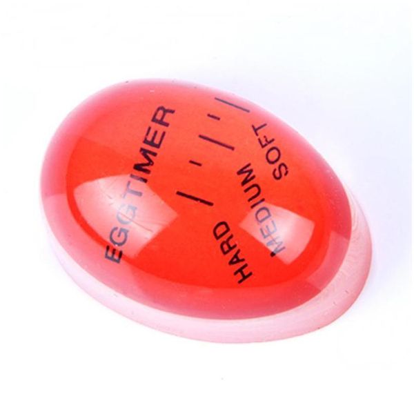 

1pc egg perfect color changing timer yummy soft hard boiled eggs cooking kitchen sile egg timer red timer beep bbympt