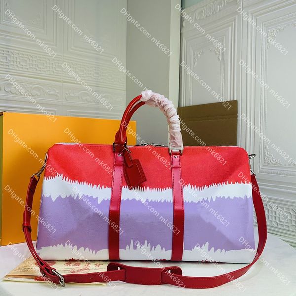 

quality 50cm men travel bag luxury designers bag women handbags genuine leather large capacity luggage duffle bag