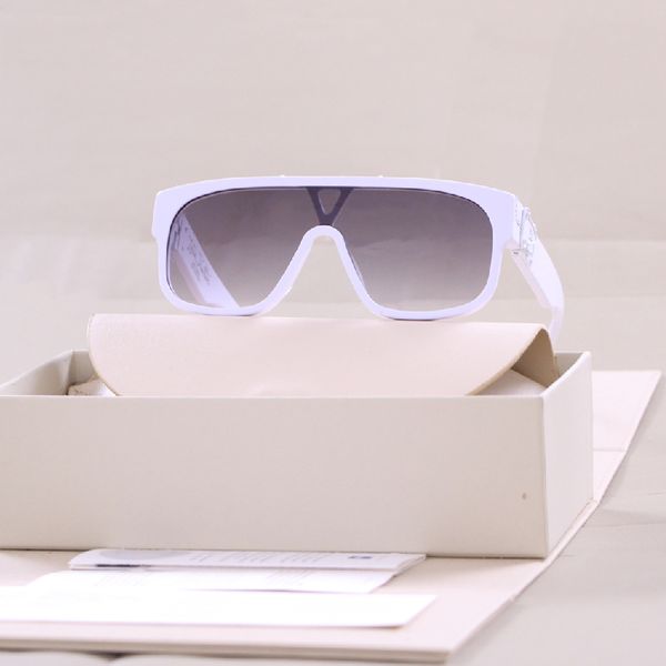 

designer male and female large thin white frame sunglasses round big face driving personality glasses fashion, White;black