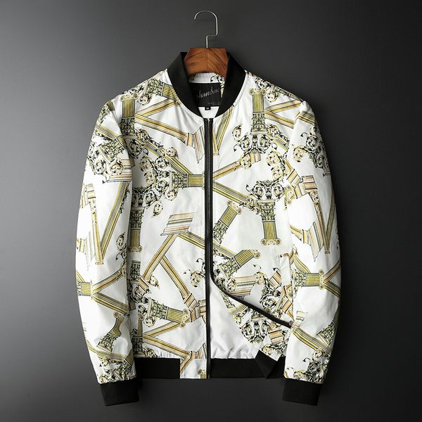 

luxury 2021 men new rib flowers vintage striped jackets abstract digital jacket # n251 g4u2, Black;brown