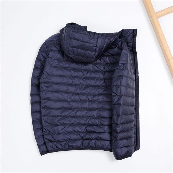 

2020 autumn puffer duck down jacket ultra light men 90% coat waterproof down parkas fashion mens collar outerwear coat q1217, Black