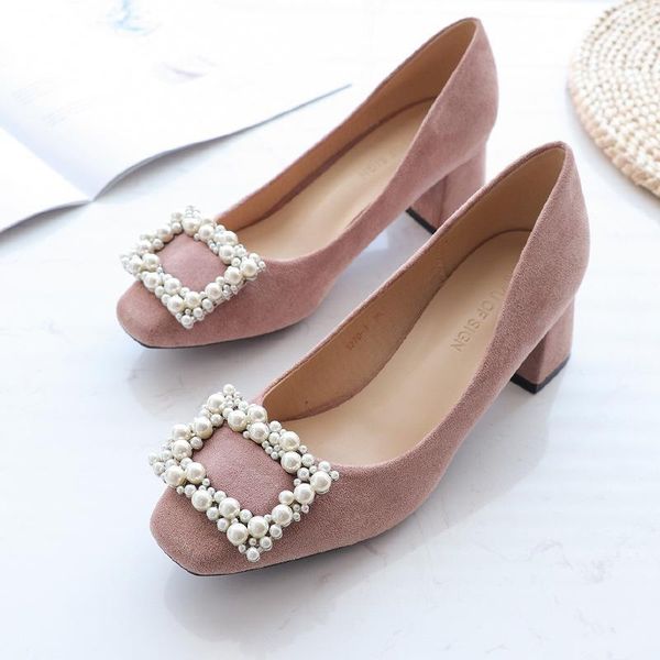 

square toe high heel korean fashion women's shoes1, Black