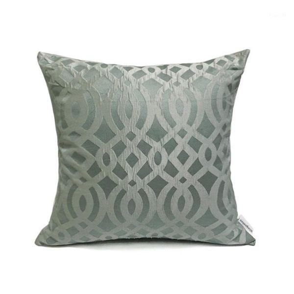 

geometric woven polyester jacquard cushion cover decorative home interior sofa throw pillow case 18x18inch square sell by piece1