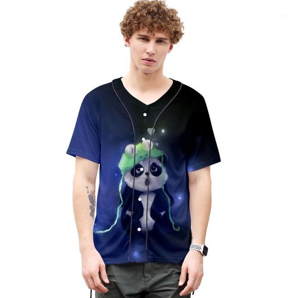 

cartoon men's shirt 3d print harajuku panda shirt casual streetwear hip hop short sleeve blouse shirts summer hawaii style1, White;black