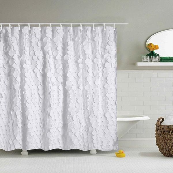 

shower curtains ehomebuy polyester big lace side curtain waterproof thick 3d partition bathroom