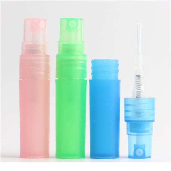 

wholesale 100pcs / lot 3 ml plastic mini botella perfume bottle empty spray bottle cosmetic lotion sample c bbygcd