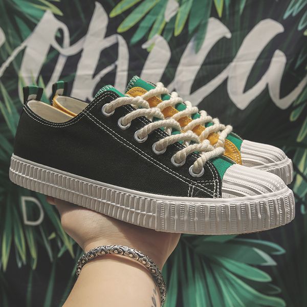 

fashion sink ulzzang shoes korean new summer new-style plimsolls male couple super-fire student original 1992 skate shoes, Black