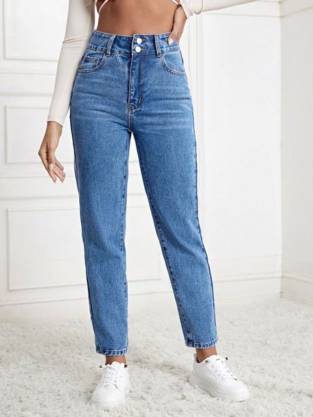 

high waisted zip up curvy jeans f8uy#, Blue