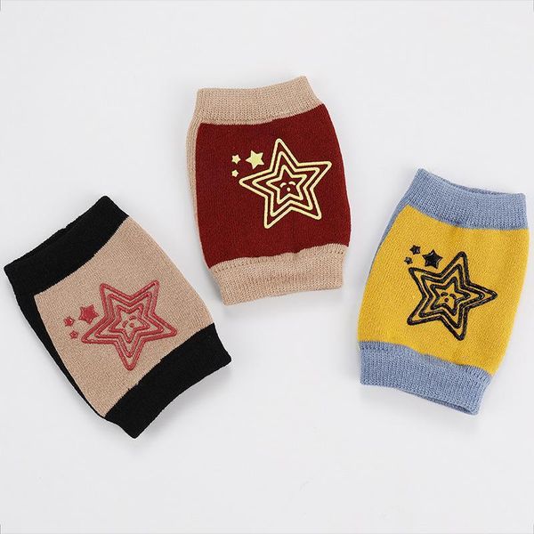 

socks 12pair/lot baby kids toddlers anti-fall warm knee pads kid safety crawling thicken protector knees cover1, Pink;yellow