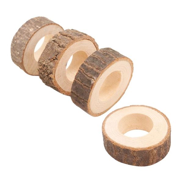 

napkin rings 4 pcs delicate decorative creative wooden serviette buckle for banquet wedding
