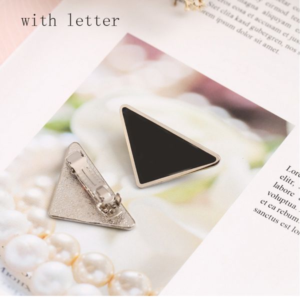 

new arrival metal triangle hair clip women letter triangle barrettes fashion hair accessories for gift party, Golden;silver