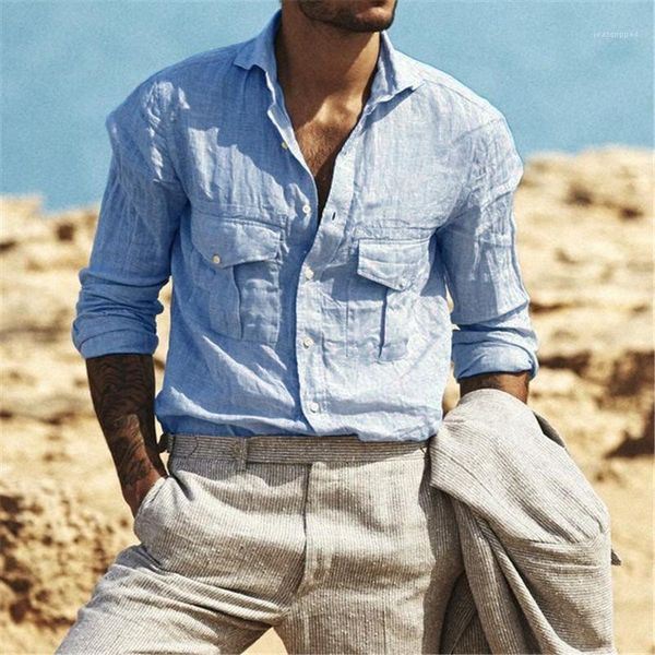 

clothing 2021 fashion soild color mens casual single breasted lepal neck casual shirts designer mens, White;black