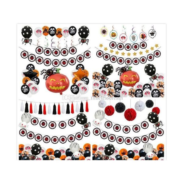 

halloween pumpkin ghost balloons sets halloween decorations spider foil balloons inflatable toys bat halloween party supplies ozy0d