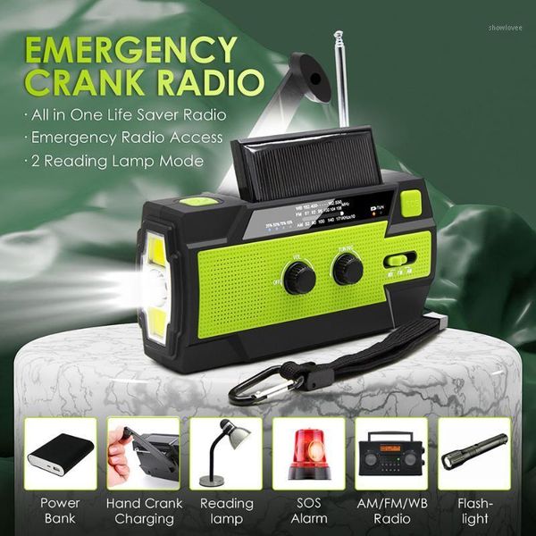 

et multifunctional emergency hand crank radio portable am fm wb radio self powered solar radios phone charger1