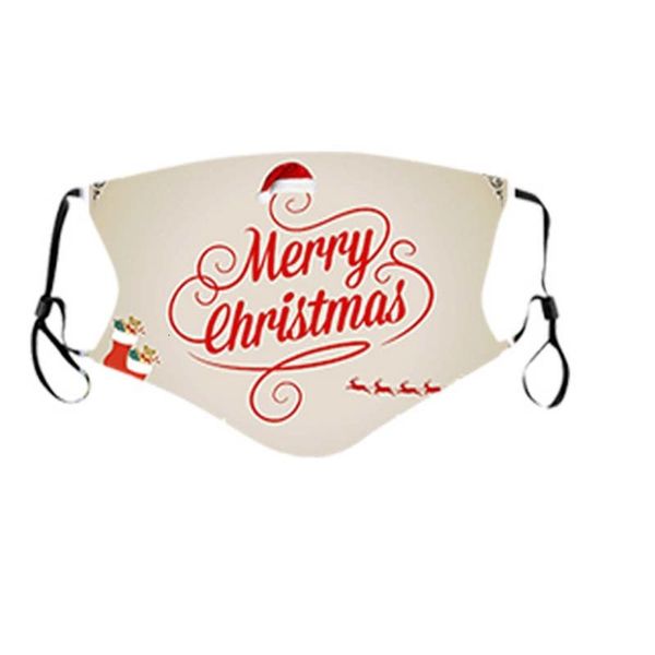 

wwb2fashion designers soft masks face three-dimensional christmas text series cover printing can be inserted filter mask