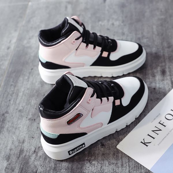 

high cotton 2020 new father plush casual sports women's ins autumn and winter board shoes, Black