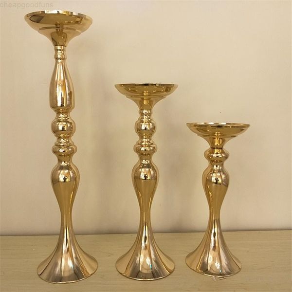 

50cm height gold candle holders for wedding props small mermaid iron-plated vase flower wares european-style decoration dhl free