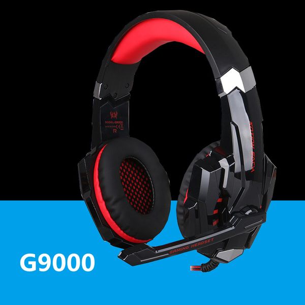 

new kotion each g9000 gaming headset headphone 3.5mm stereo jack with mic led light for ps4 tablet lapcell phone dhl