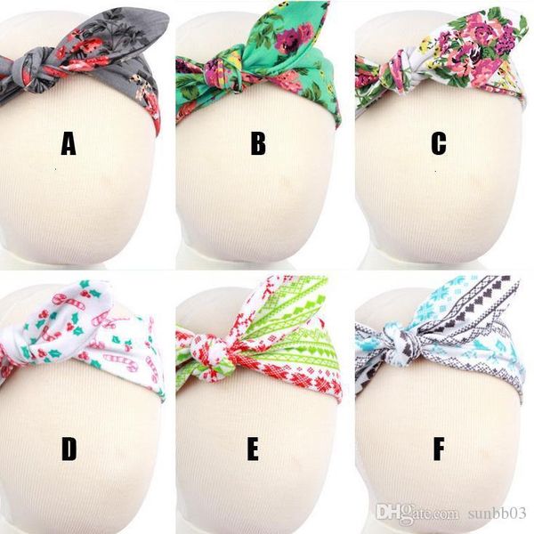 

europe fashion baby head bands bunny ear new knot floral pattern infant headband kids band headwear children hair a