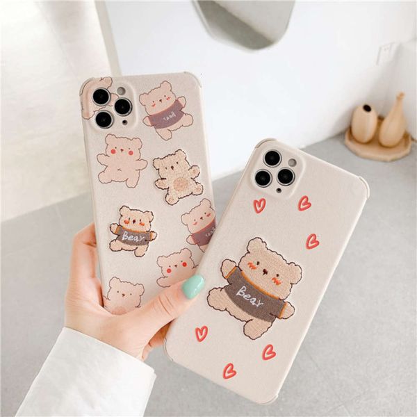 

for hanfeng love bear is suitable 11pro maxxs xr / se mobile phone 7p soft case 8plus