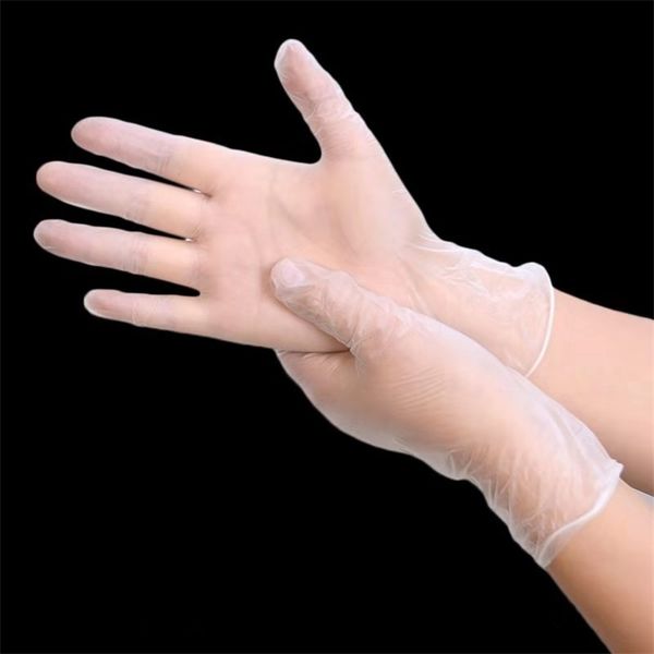 

pvc high 100 pieces disposable grade glove transparent plastic washing environmental protection gloves