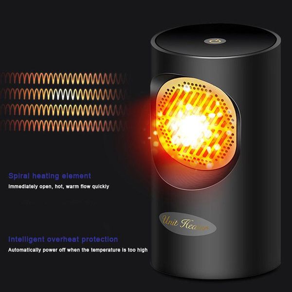 

smart electric heaters mini fan heater cooler warmer hand touch radiator machine winter 220v 400w heating