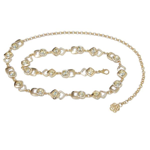 

2020 new ladies belly dance big rhinestone waist chain female sailor dance sparkling diamond metal chain bg-1444, Black;brown