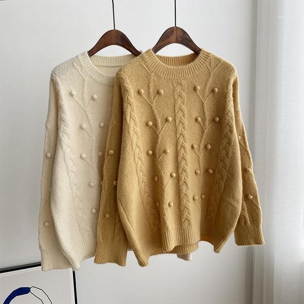 

women's new autumn / winter 2020 korean style casual casual versatile granular pullover bottomed t-shirt round neck, White;black