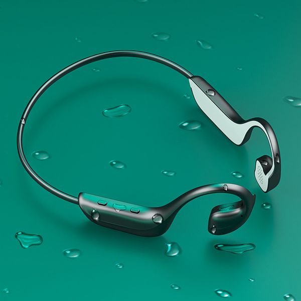 

bluetooth 5.0 tws g100 hi-tech wireless headphones bone conduction earphone outdoor sport headset with microphone ear hook headsets