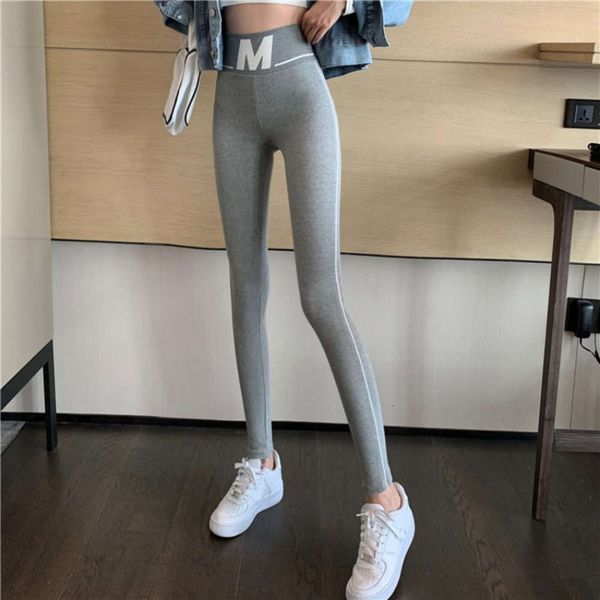 

cashmere high waist thread bottomed pants for women in autumn and winter 2020, Black